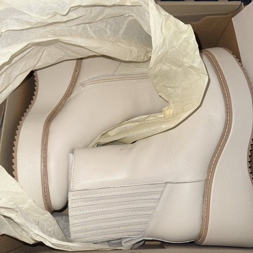 New Dolce Vita Women's Hilde Ivory Boots Size 10 - Picture 6 of 6